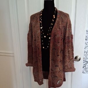 Maurices Multicolor Open-Knit Cardigan